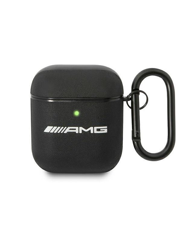 Kuulokkeet Mercedes AMG Leather Big Logo - Apple AirPods kotelo, musta