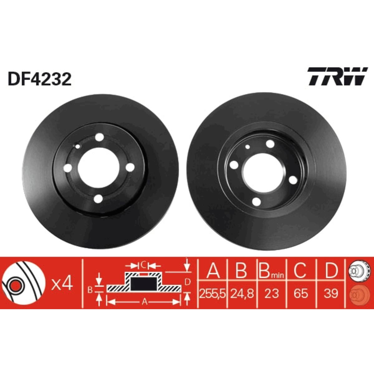 Jarrulevy TRW DF4232