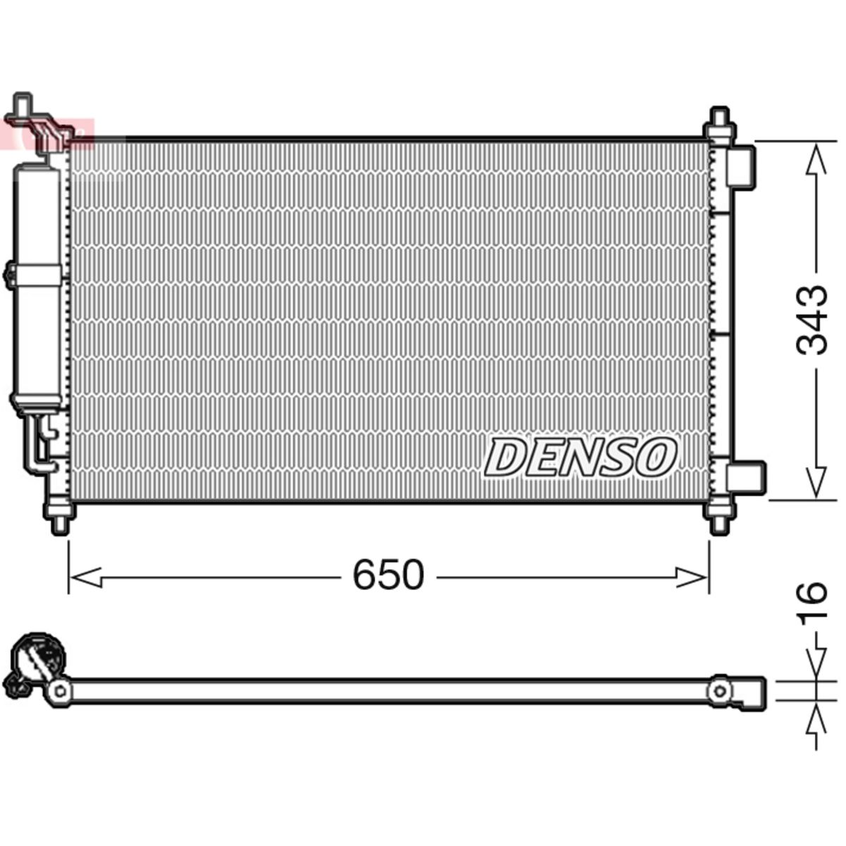 Lauhdutin, ilmastointilaite DENSO DCN46020