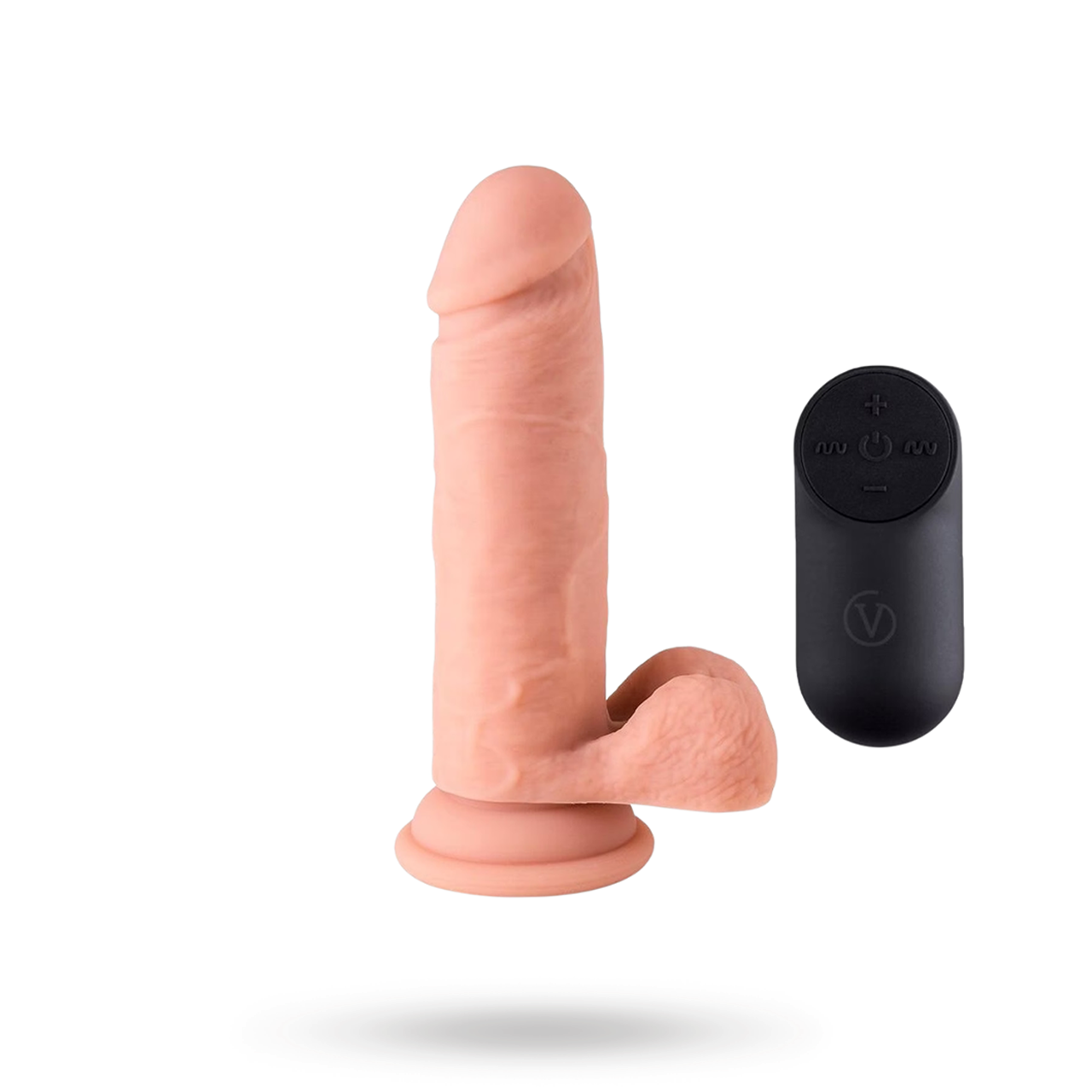 Vibrating Realistic Dildo With Remote 16,5 cm Värisevä dildo