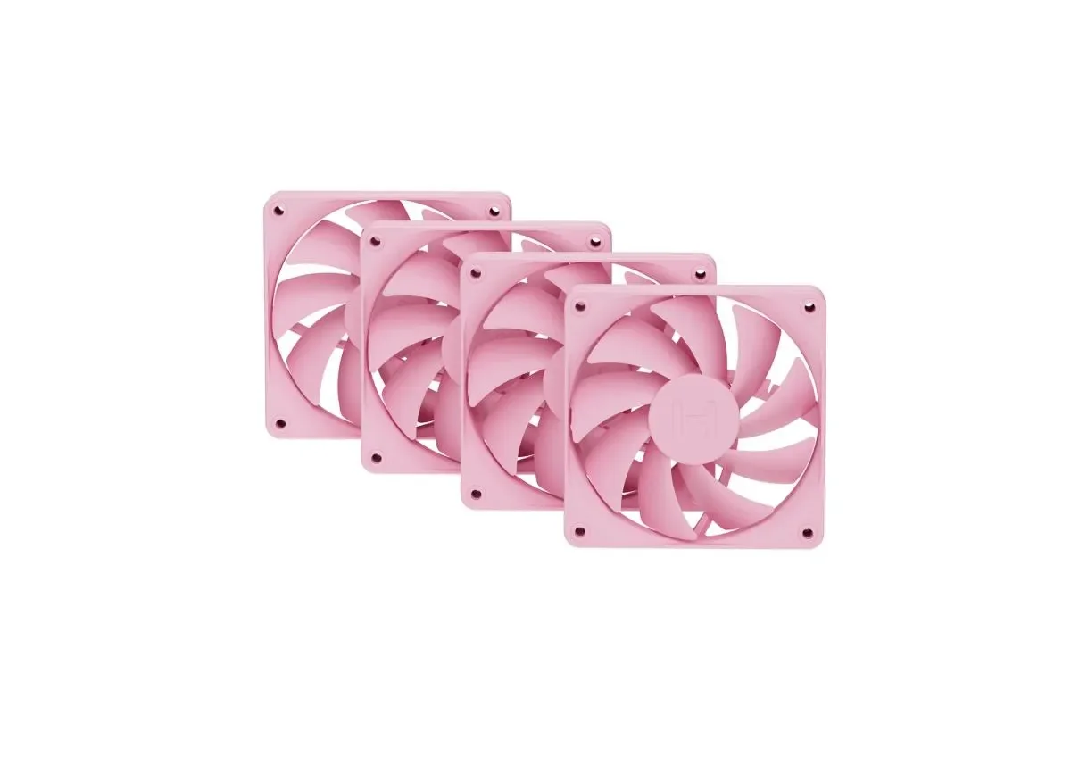 HYTE FA12 FAN - (Strawberry Milk / Pink) 4-pack - Kotelotuuletin - 120mm - Vaaleanpunainen - 28 dBA