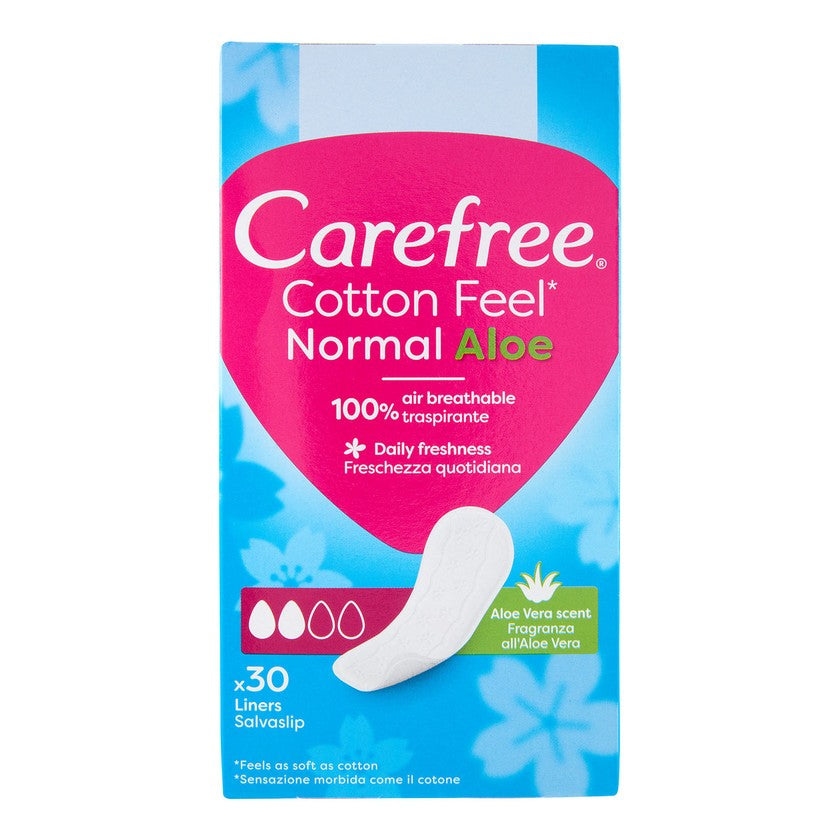 Carefree Aloe Suojaliinat Hienovaraisesti Hajustetut 28 + 4 Suojaliinaa