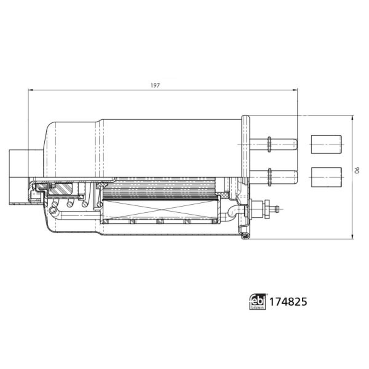Polttoainesuodatin FEBI BILSTEIN 174825