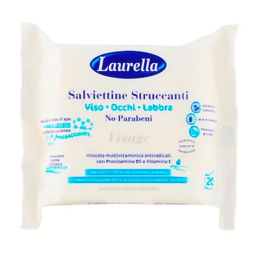 Laurella Visage Kasvojen, silmien ja huulten puhdistusliinat 20 kpl