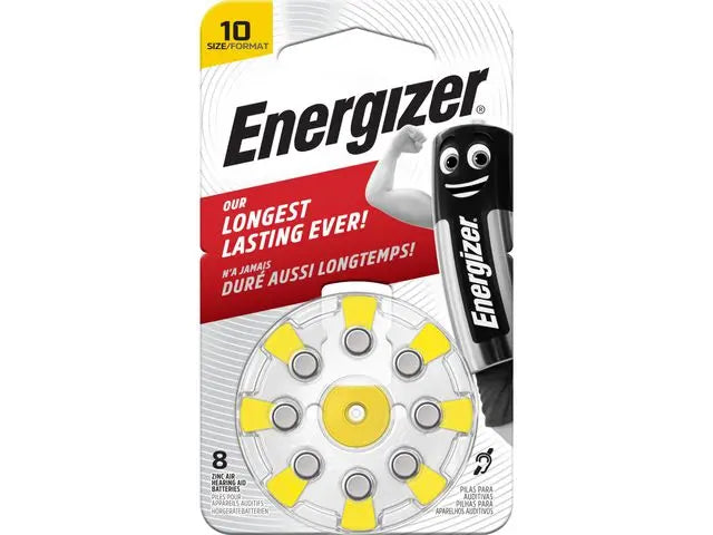 Sinkki-Ilma Paristo PR70 Tyyppi 10 | 1.4 V DC | 92 mAh | Paristojen määrä: 8 kpl | Kuulolaite | Hopea