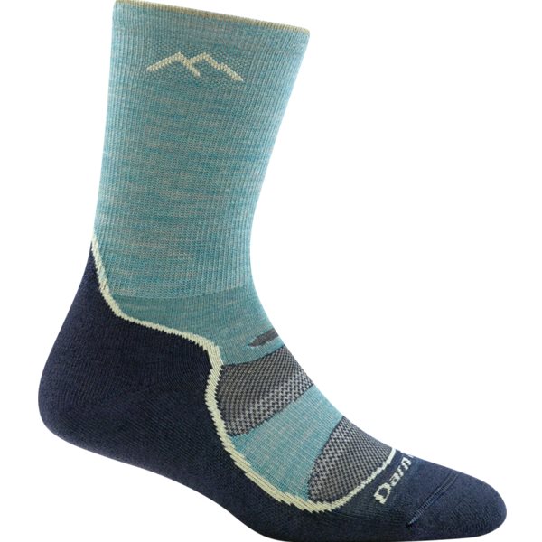 Darn Tough Light Hiker Micro Crew Lightweight WithCushion Women Aqua - M