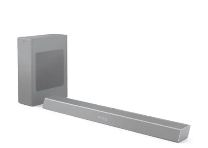 Philips TAB8505/10 2.1 Dolby Atmos soundbar -äänijärjestelmä, langattomalla subwooferilla, hopea