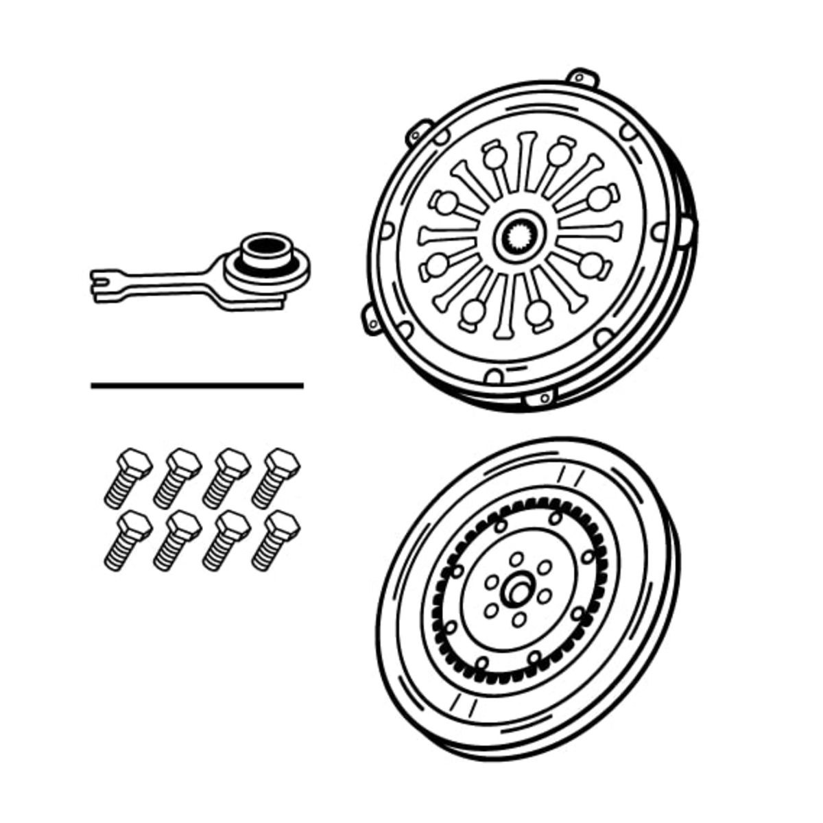 Täydellinen kytkinpaketti VALEO 855302