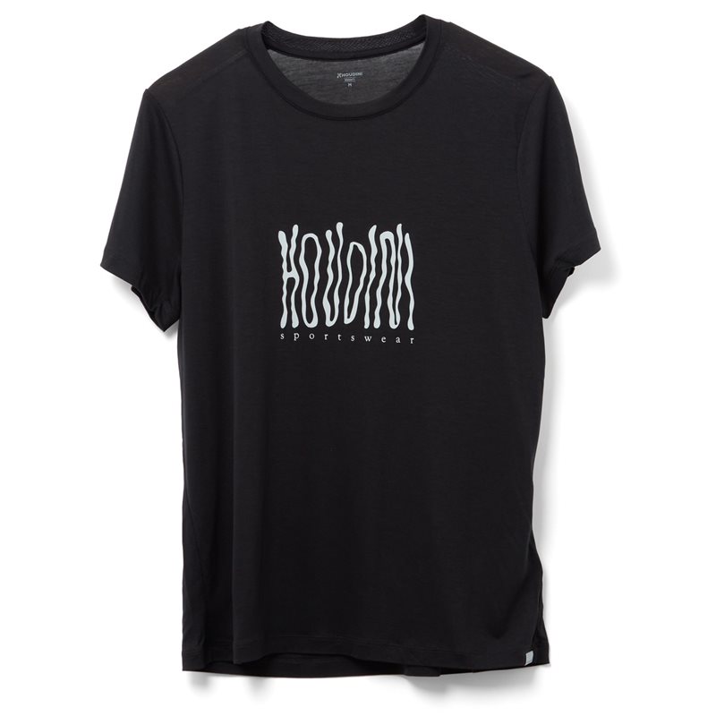 Houdini W's Tree Message Tee True Black / Wave - XL