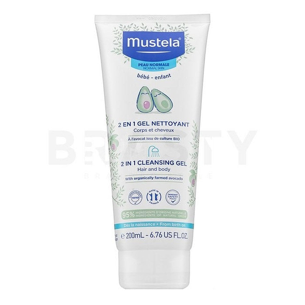 Mustela 2-in-1-puhdistusgeeli 200ml