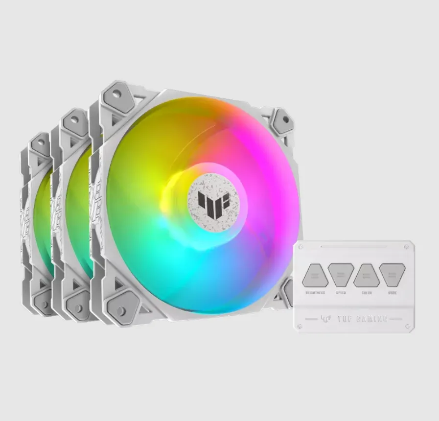 ASUS TUF Gaming TF120 ARGB Triple Kit -kotelotuuletin - 120 mm - valkoinen