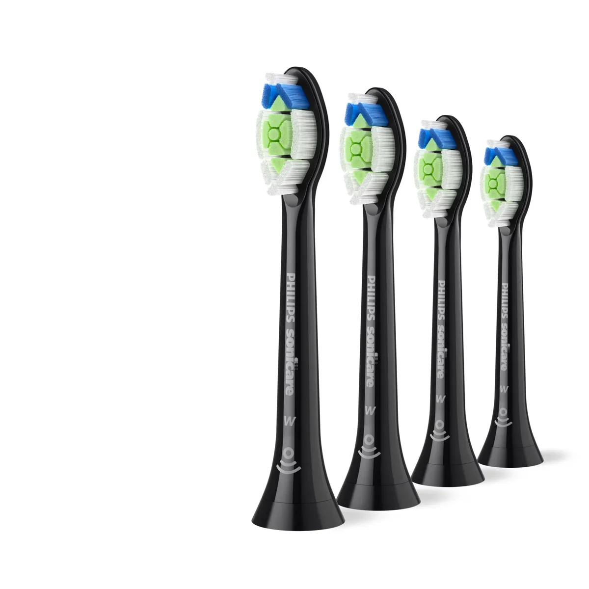 Philips Sonicare W2 Optimal White 4 kpl -vaihtoharjaspäät, Musta