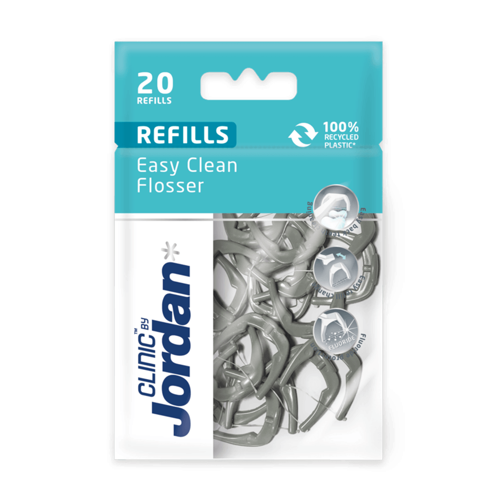 Clinic by Jordan Easy Clean Flosser täyttöpakkaus 20 kpl