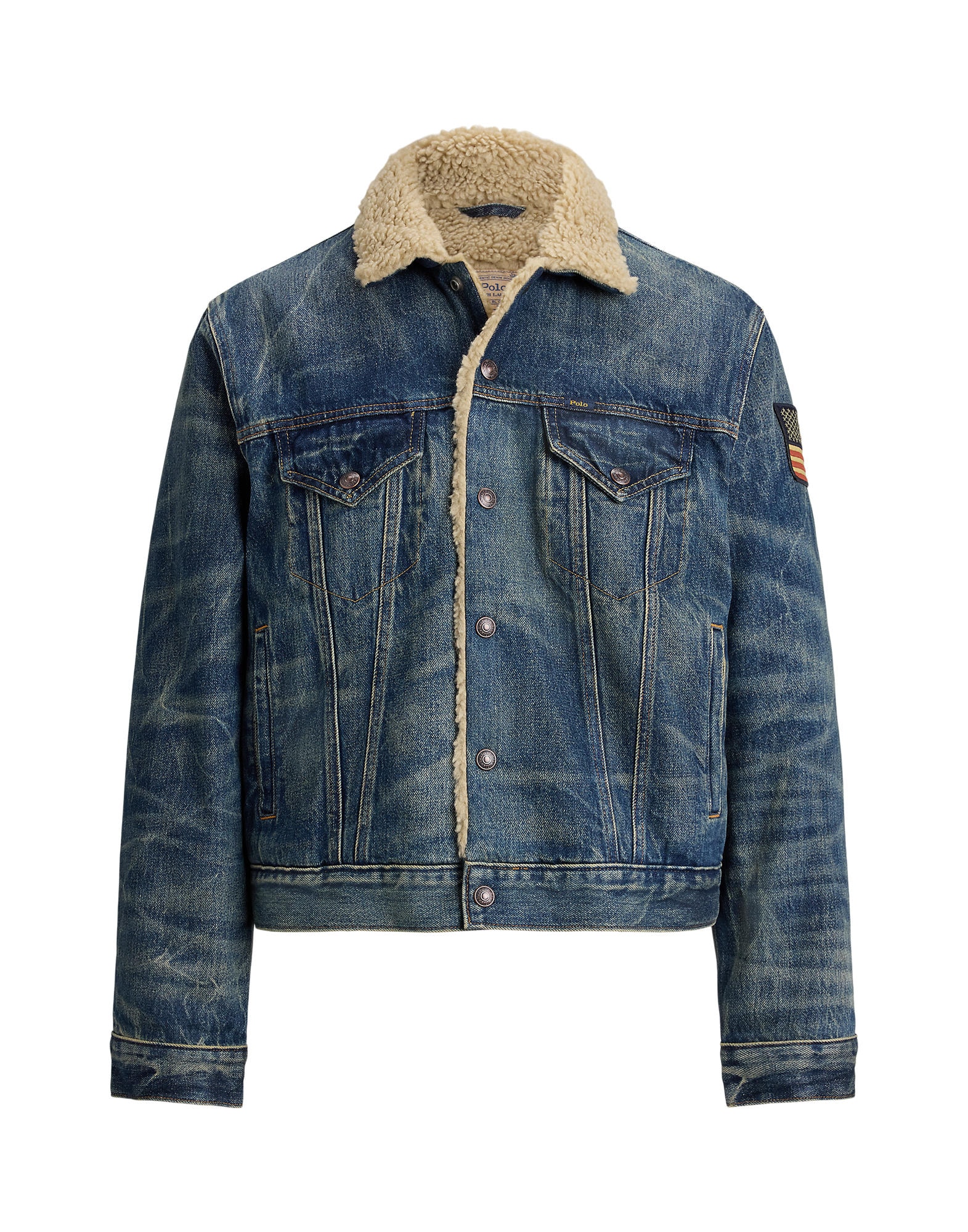 Farkkutakki Polo Ralph Lauren VESTE EN JEAN DOUBLEE SHERPA EU S