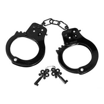 Pipedream Fetish Fantasy Designer Metal Handcuffs Black Käsiraudat