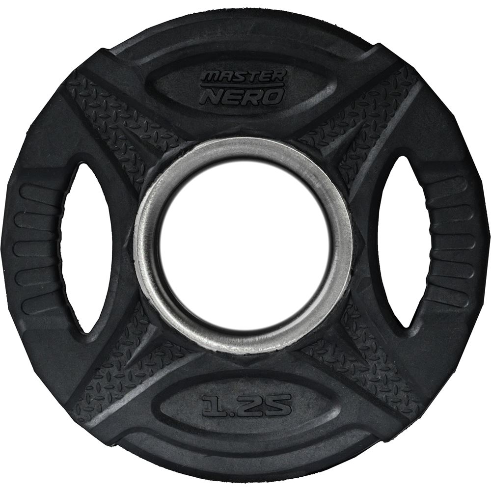 Master Fitness Nero Rubber Plate, Viktskivor gummerade - 1,25 kg