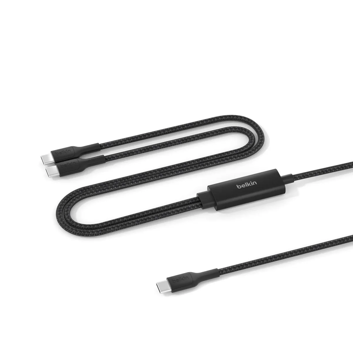 Belkin BoostCharge Pro 140W Dual USB-C Cable - Latauskaapeli, Musta
