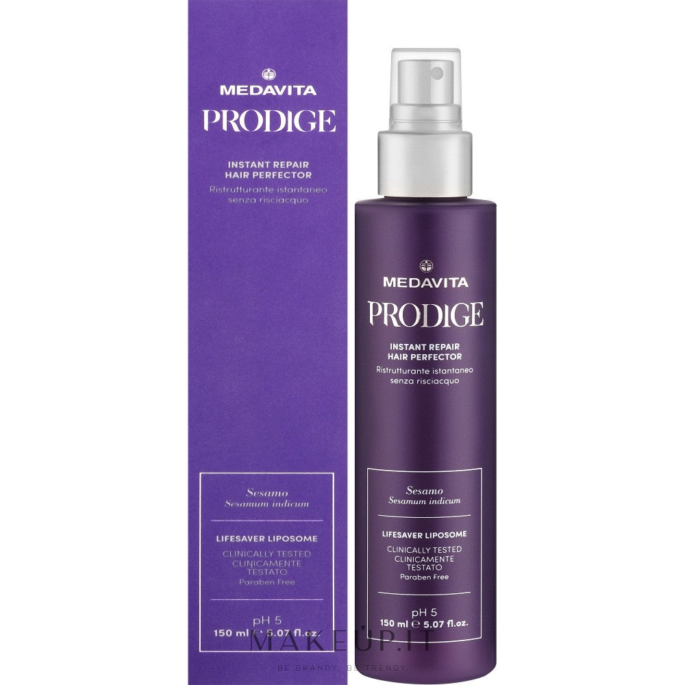 Medavita Prodige Instant Repair kosteuttava hiuslakka 150 ml