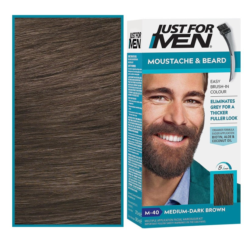 Just For Men Color Gel - Vähitellen vaikuttava hiusväri miehille 28 g M40 | Keskiruskea tummanruskea