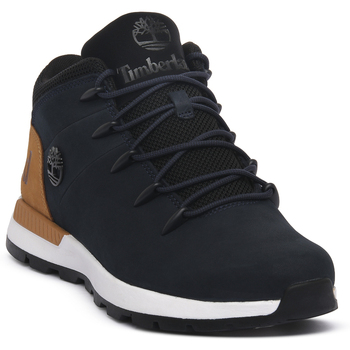 TIMBERLAND Nauhabootsit 'Sprint Trekker' tummansininen / sinappi / musta