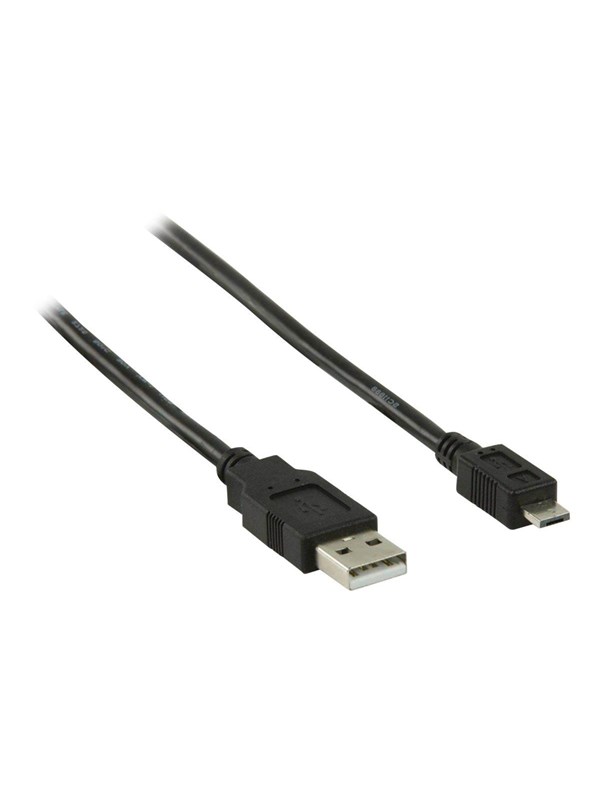 Nedis USB kaapeli | USB 2.0 | USB-A Uros | USB Micro-A | 480 Mbps | Niklattu | 2.00 m | Pyöreä | PVC | Musta | Muovipussi