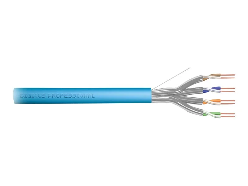 DIGITUS CAT 6A U-FTP Installation Cable - 100m - Sininen - 100m