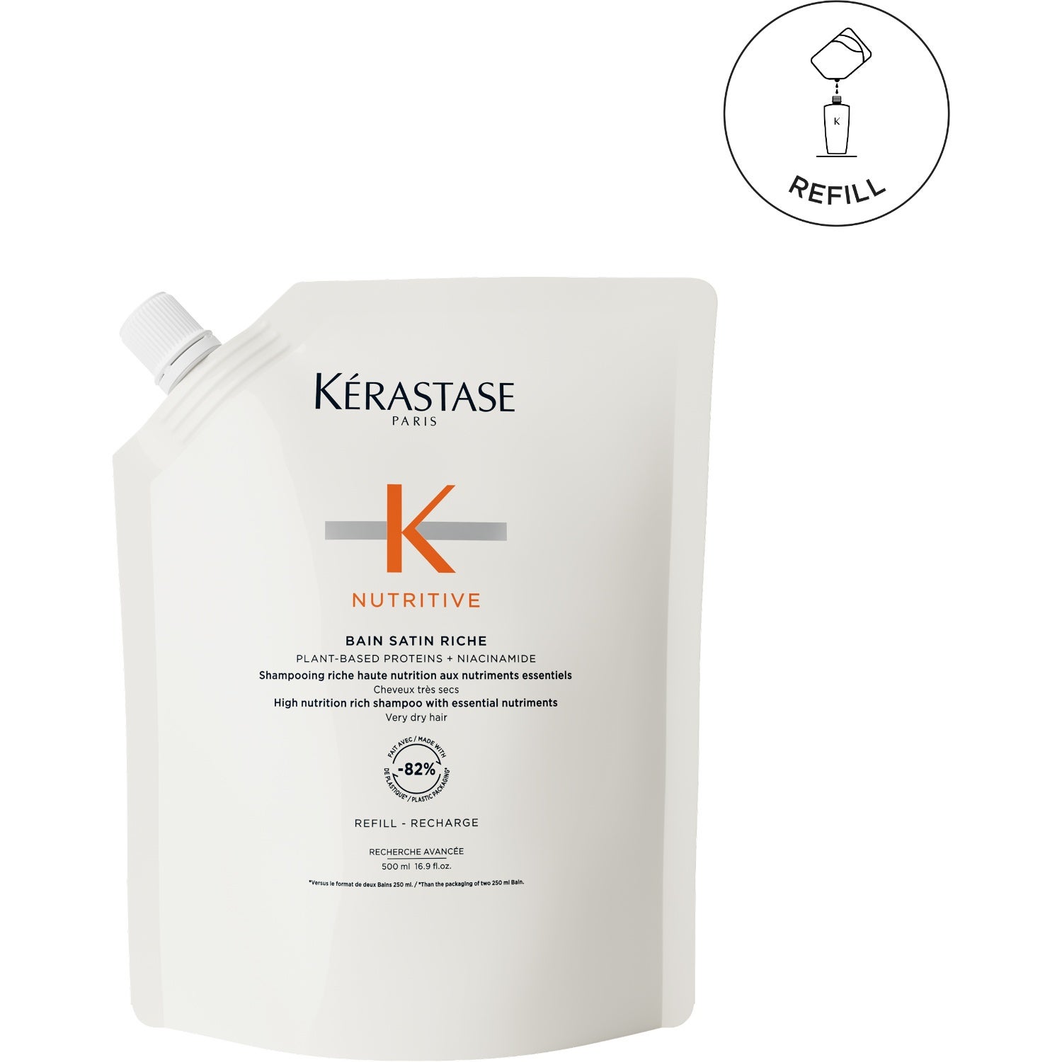 Kérastase Nutritive Bain Riche Shampoo Refill - 500 ml Refill