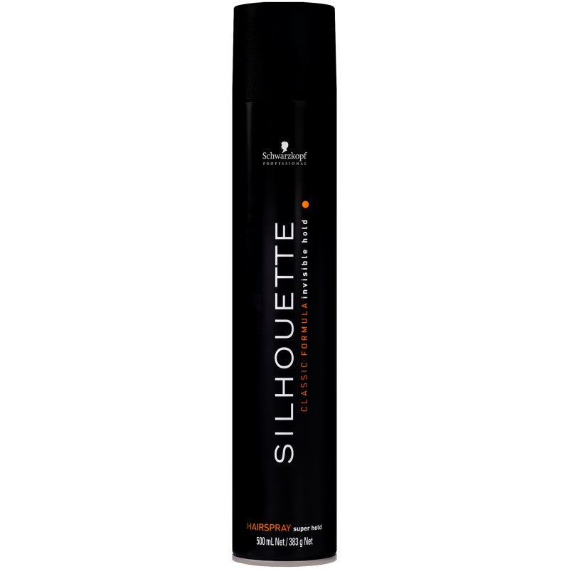 Schwarzkopf SILHOUETTE Erittäin vahva musta hiuslakka 500 ml