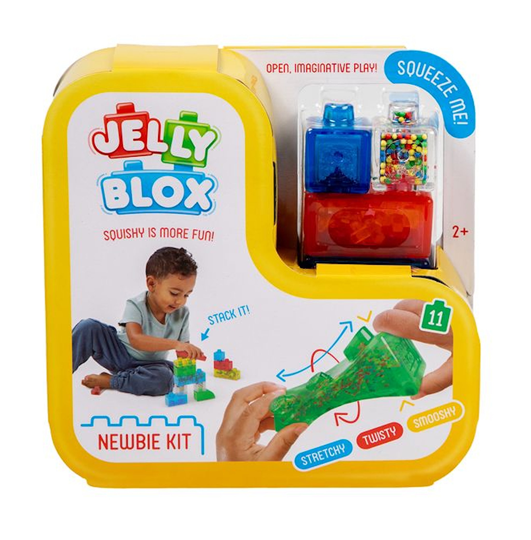 Jelly Blox -rakennussarja, pehmeä ja joustava, 11 osaa
