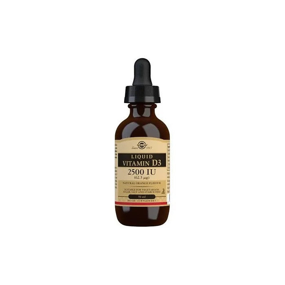 Solgar D3-vitamiini 2500 iu (62,5 mcg) 59 ml