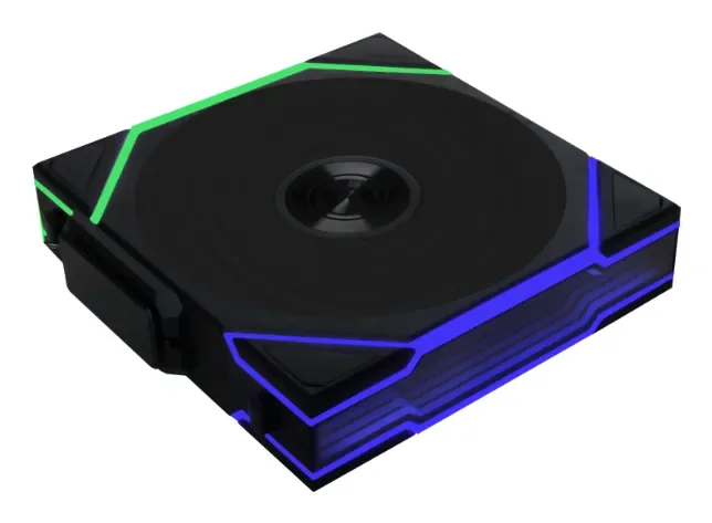Lian Li UNI FAN TL Wireless LCD - Kotelotuuletin - 120mm - Musta RGB LED valolla - 27 dBA