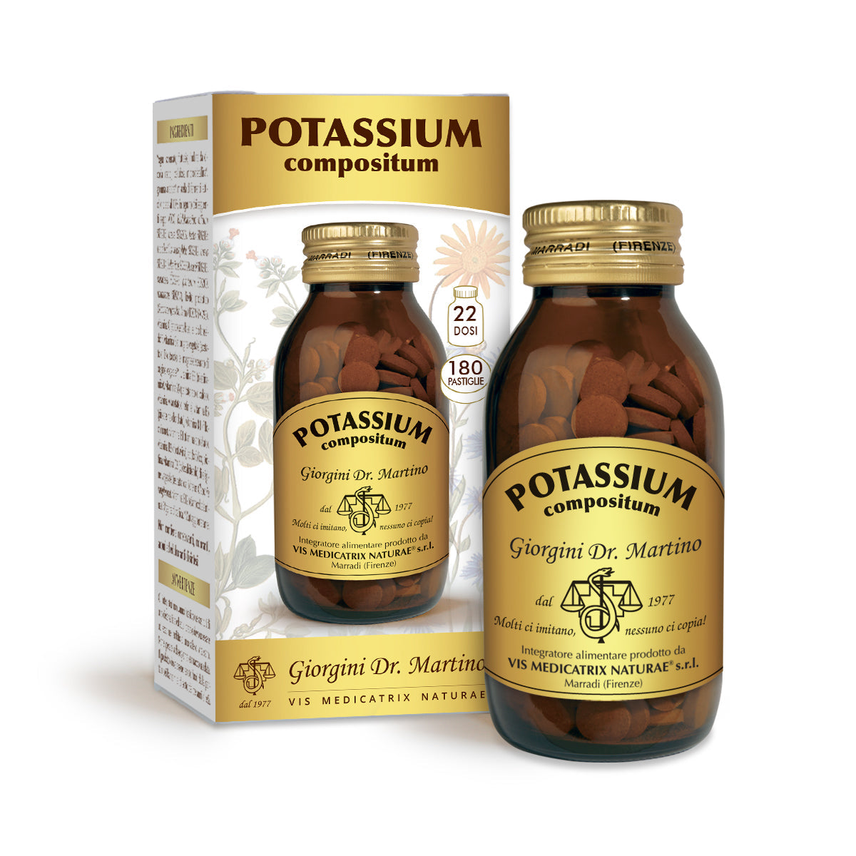 Dr Giorgini Kalium Compositum 180 tablettia à 500 mg - 90 g