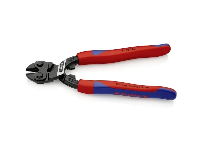 Knipex kompakti pulttileikkuri 200mm - Leikkaa Ø5,2mm asti - 71 02 200 CoBolt