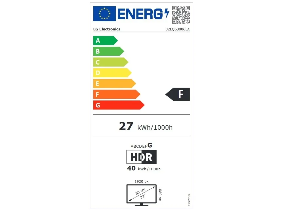 LG FHD 32LQ63006LA.API, 81,3 cm (32), 1920 x 1080 pikseliä, LED, Älytelevisio, Wi-Fi, Musta