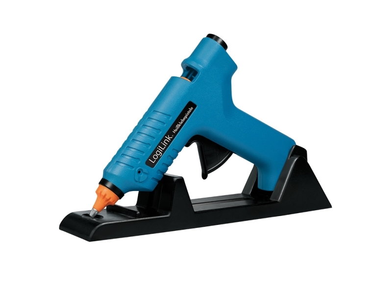 LogiLink Hot glue gun wireless 80 W with station Sininen