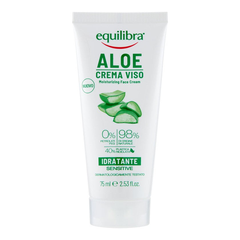 Equilibra Kosteuttava, ravitseva ja anti-Eta aloe -kasvovoide 75 ml