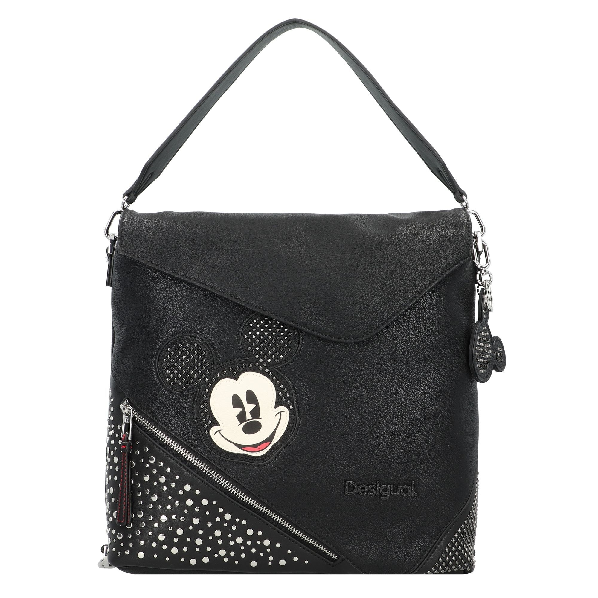 Reppu Desigual  BACK MICKEY STUDSTYLE JERSEYMAX PU BLACK  Yksi Koko