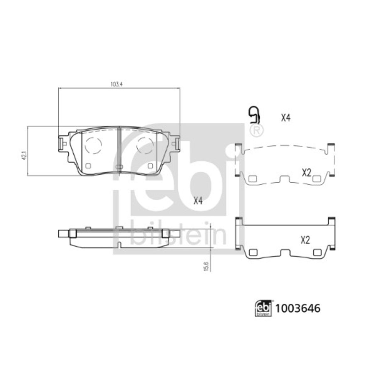 Jarrupalat, levyjarru FEBI BILSTEIN 1003646