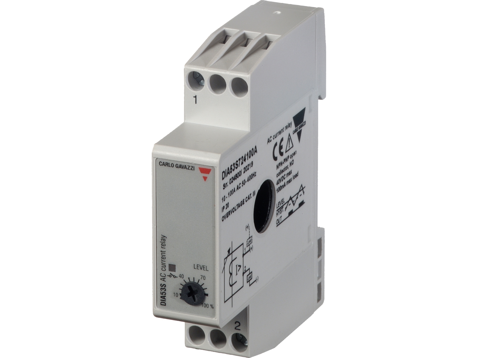 Carlo Gavazzi Monitoring relays ac current relay dia53s72420a