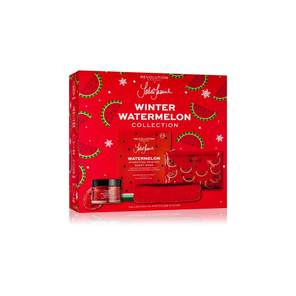 Revolution Skincare X Jake-Jamie Waternelon, joka on asetettu hydratoituun ihoon