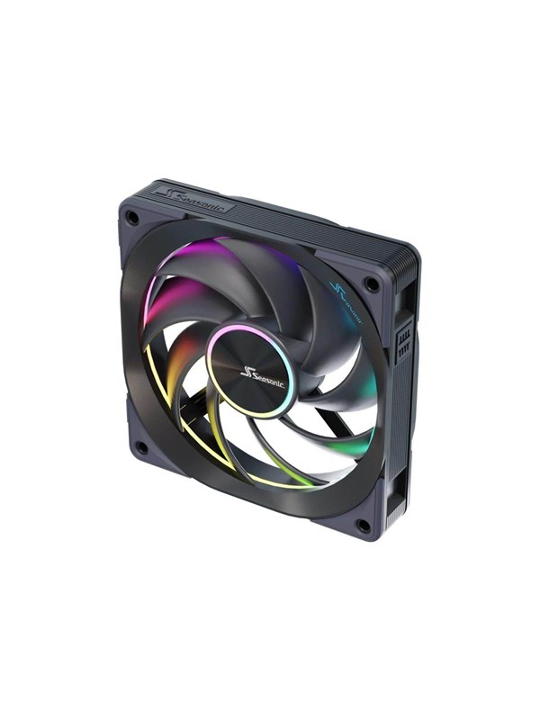 Seasonic MagFlow ARGB MAGFLOW-ARGB-1 120 mm PWM -kotelotuuletin, musta, 1 kpl