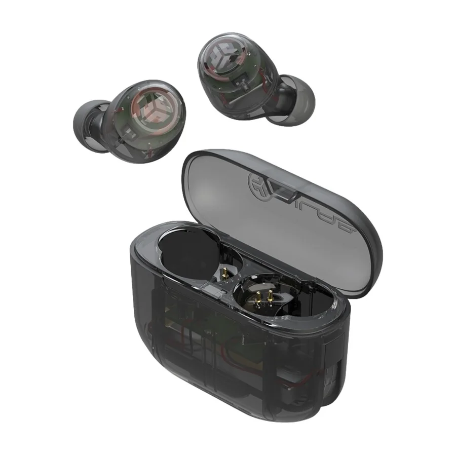 JLab Audio Go Air Pop True Wireless, läpinäkyvä musta