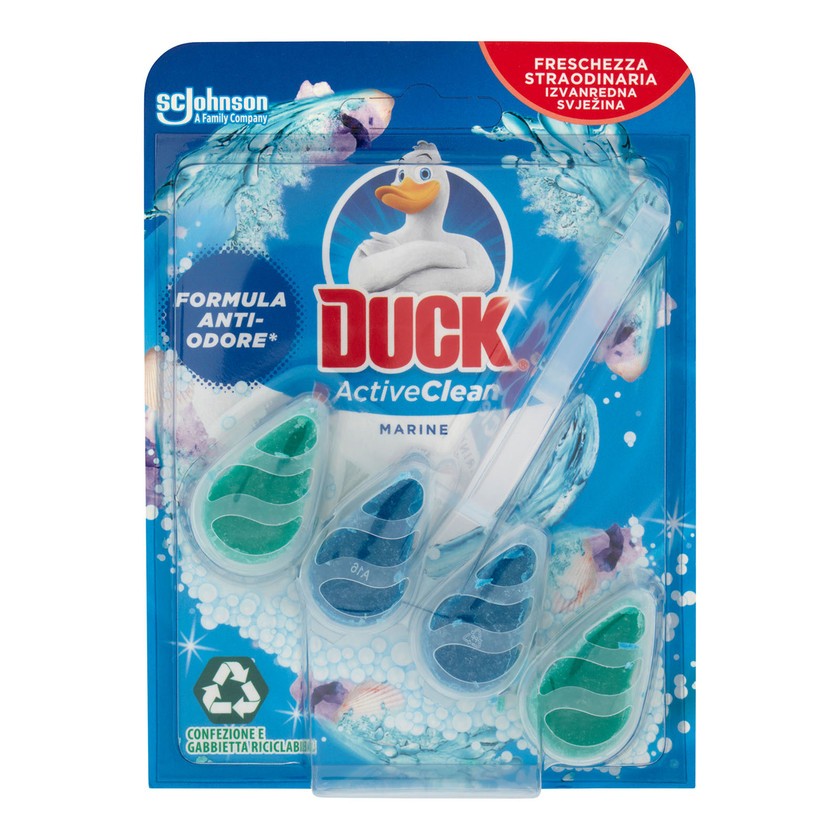 Duck Active Clean - WC-puhdistustabletti, Merituoksu, 38,6 g