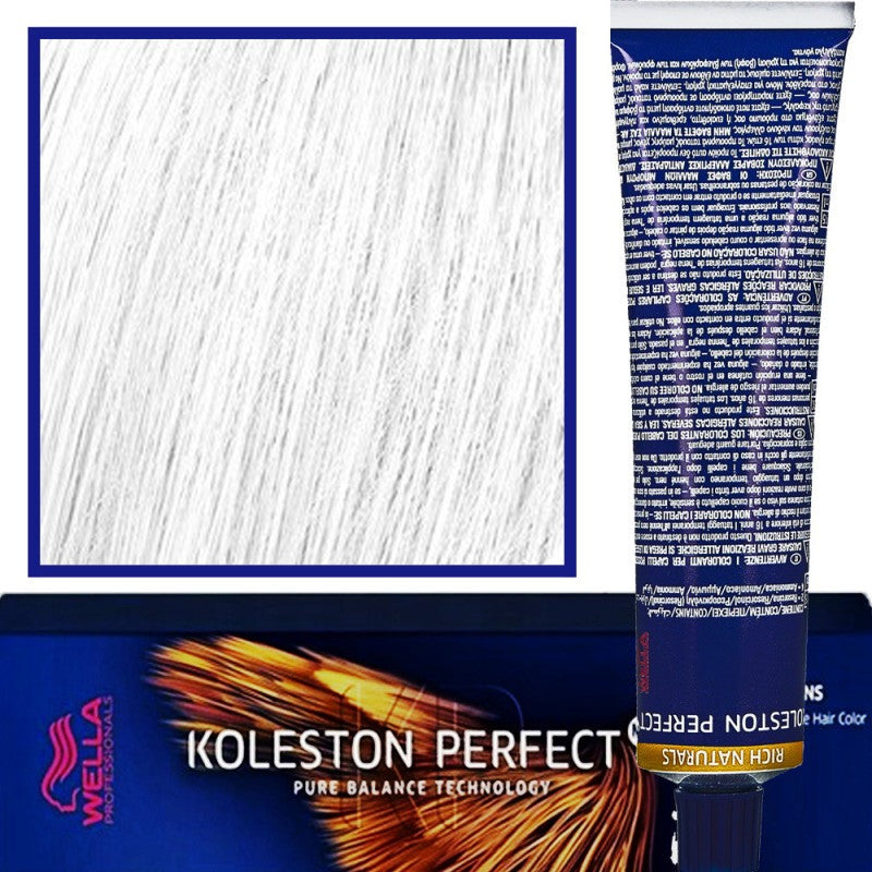 Wella Koleston Perfect Me ammattimainen hiusväri 60ml 0/00 Läpinäkyvä