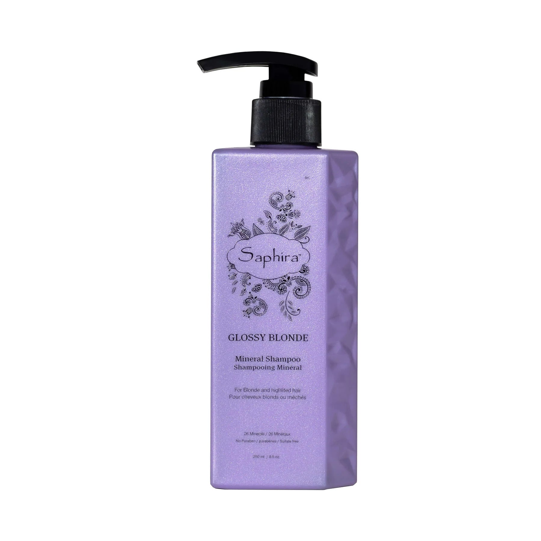 Saphira Kiiltävä Blonde Rich In Minerals Hair Color Shampoo vaaleille hiuksille 250 ml