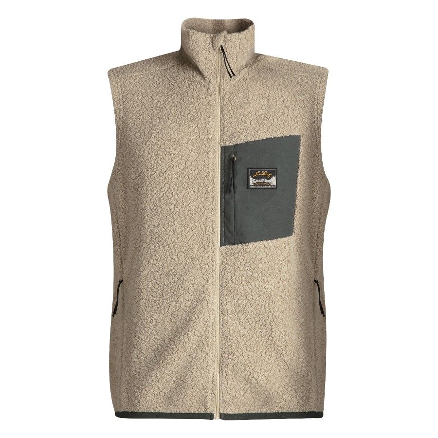 Lundhags Flok Wool MS Pile Vest, välikerros, beige