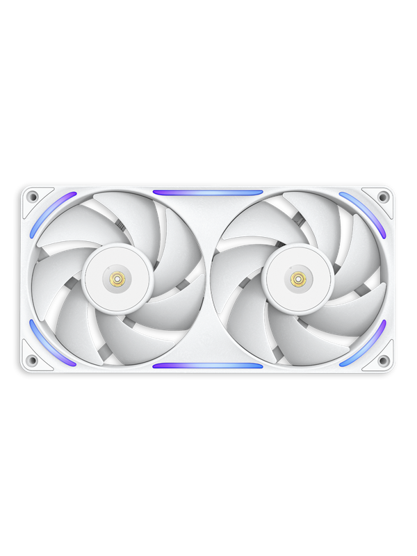 NZXT F280X, 280 mm, PWM, nestelaakeri, RGB -tuuletin, valkoinen