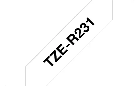Brother Tape Kangas 12mm Tze-r231 Musta/valkoinen
