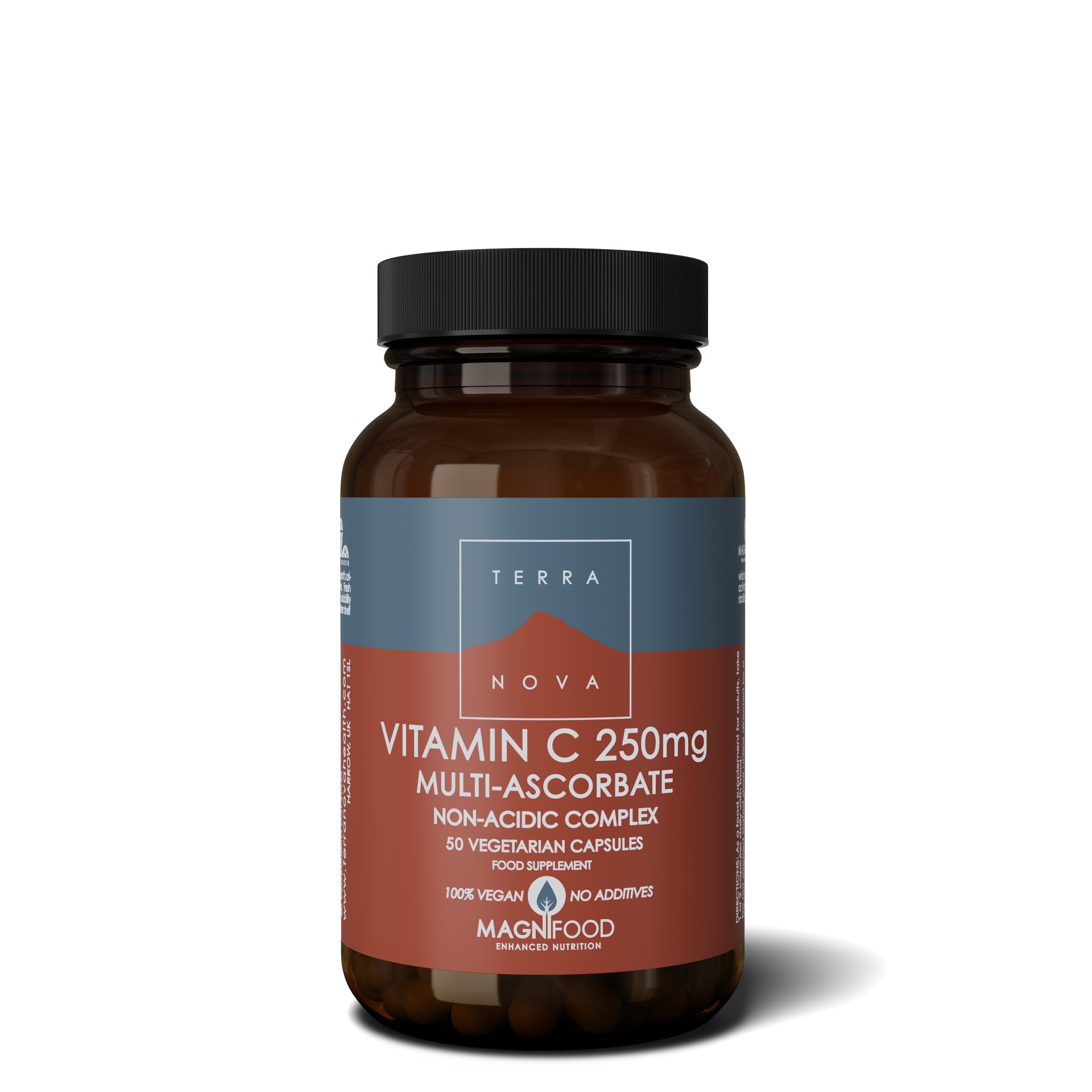 Terranova Vitamin C  250 mg Complex Multi-Ascorbate, 50 kaps.