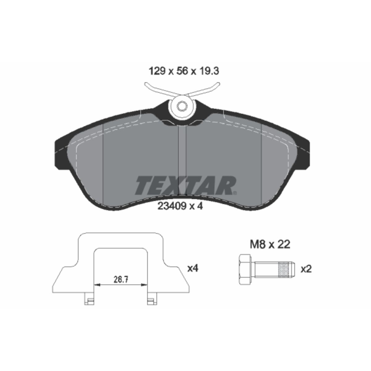 Jarrupalat, levyjarru TEXTAR 2340902